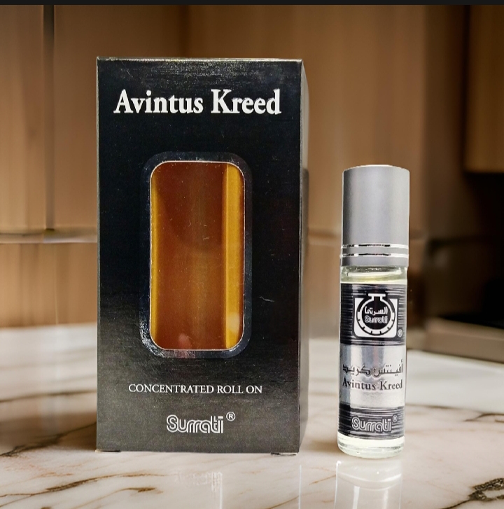 Picture of Surrati Avintus Kreed Attar Long Lasting Fragrance Creed Aventus Perfume Oil Roll On - 6ml (Saudi Arabia)