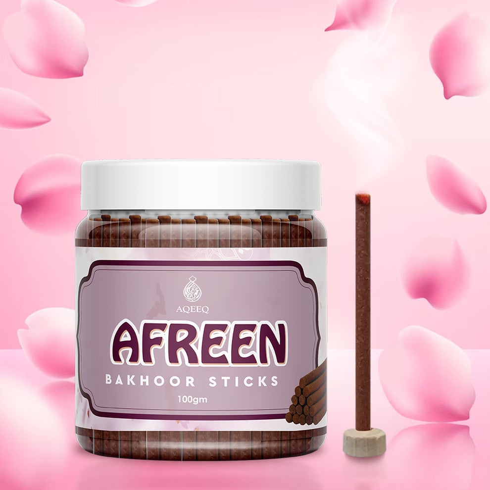 Picture of Aqeeq Afreen Premium Bakhoor Sticks | Floral Arabian Aroma | Charcoal & Bamboo Free | 100/200gms