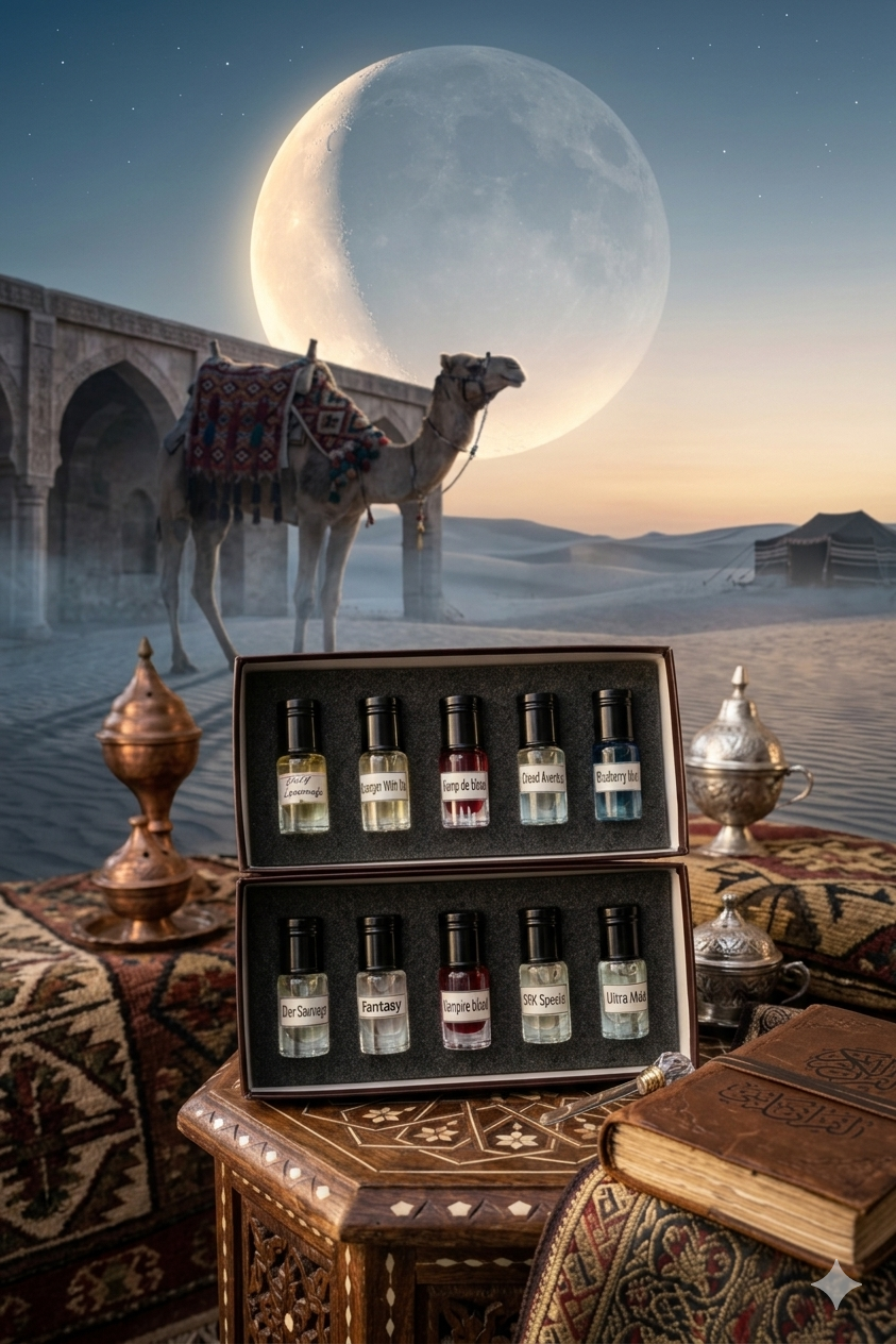 Picture of Attar Combo Pack 10 in 1 for Men - Traditional Fragrance Ator - Halal Perfume Package - Made in Saudi Arabia |I |