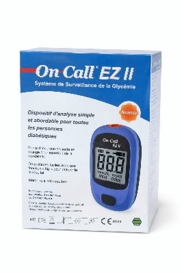 Picture of On Call EZ II Blood Glucose Monitoring System Accurate, Fast & Easy Blood Sugar Testing for Everyday Diabetes Care