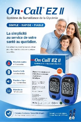 Picture of On Call EZ II Blood Glucose Monitoring System Accurate, Fast & Easy Blood Sugar Testing for Everyday Diabetes Care