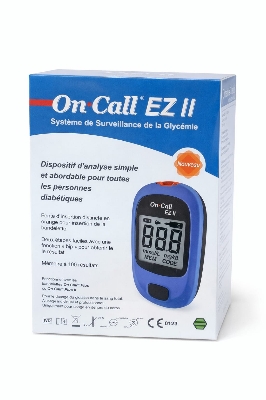 Picture of On Call EZ II Blood Glucose Monitoring System Accurate, Fast & Easy Blood Sugar Testing for Everyday Diabetes Care