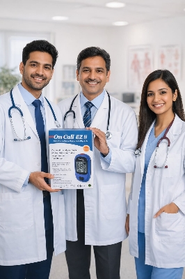 Picture of On Call EZ II Blood Glucose Monitoring System Accurate, Fast & Easy Blood Sugar Testing for Everyday Diabetes Care