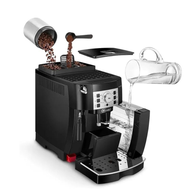 Picture of De'Longhi Magnifica S, Automatic Bean to Cup Coffee Machine, Espresso and Cappuccino Maker, ECAM22.140.B, Black