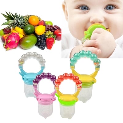 Picture of New Baby Food Feeder Soother Teether For Eating Fresh Fruit Vegetables Meat - Multicolor