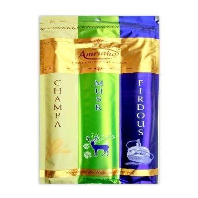 Picture of Amrutha 3 in 1 Agarbatti 3 Flavour - Multicolor