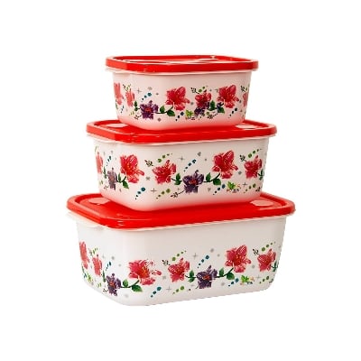 Picture of Unique Plastic Print Bati Set 2500/1500/750 ML - Multicolor