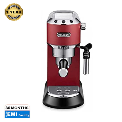 Picture of Delonghi Dedica EC685 RD 15 Bar Pump Espresso Coffee Machine (Red)