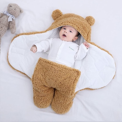 Picture of Baby Sleeping Bag for Newborn Kids (Free Size, 1 Year, 1Pcs) - Coffee