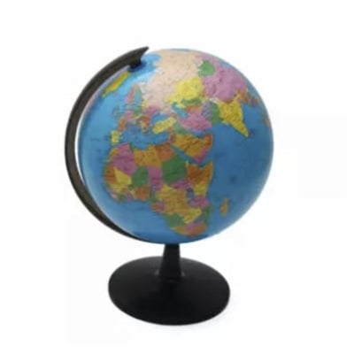 Picture of Rotating World Earth Globe Atlas Map Geography Education Toy Desktop Decor office - Wall Decoration - Wall Decoration - wall decoration - Blue