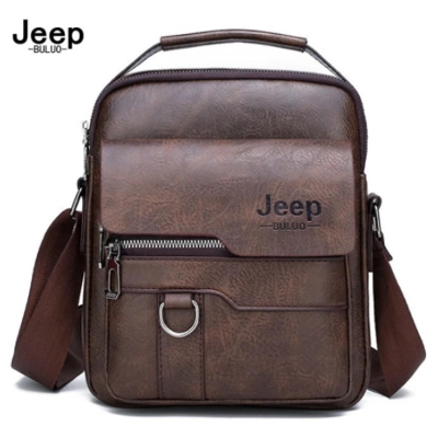 Picture of JEEP Premium 9.7 Inches Cross Body Bag For Men - Coffee