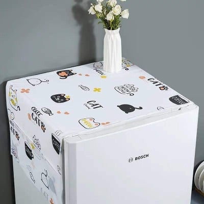 Picture of Dustproof Fridge Cover - Multifunctional Waterproof Refrigerator Cover/ Fridge Dustproof Cover With Storage Bags - Multicolor