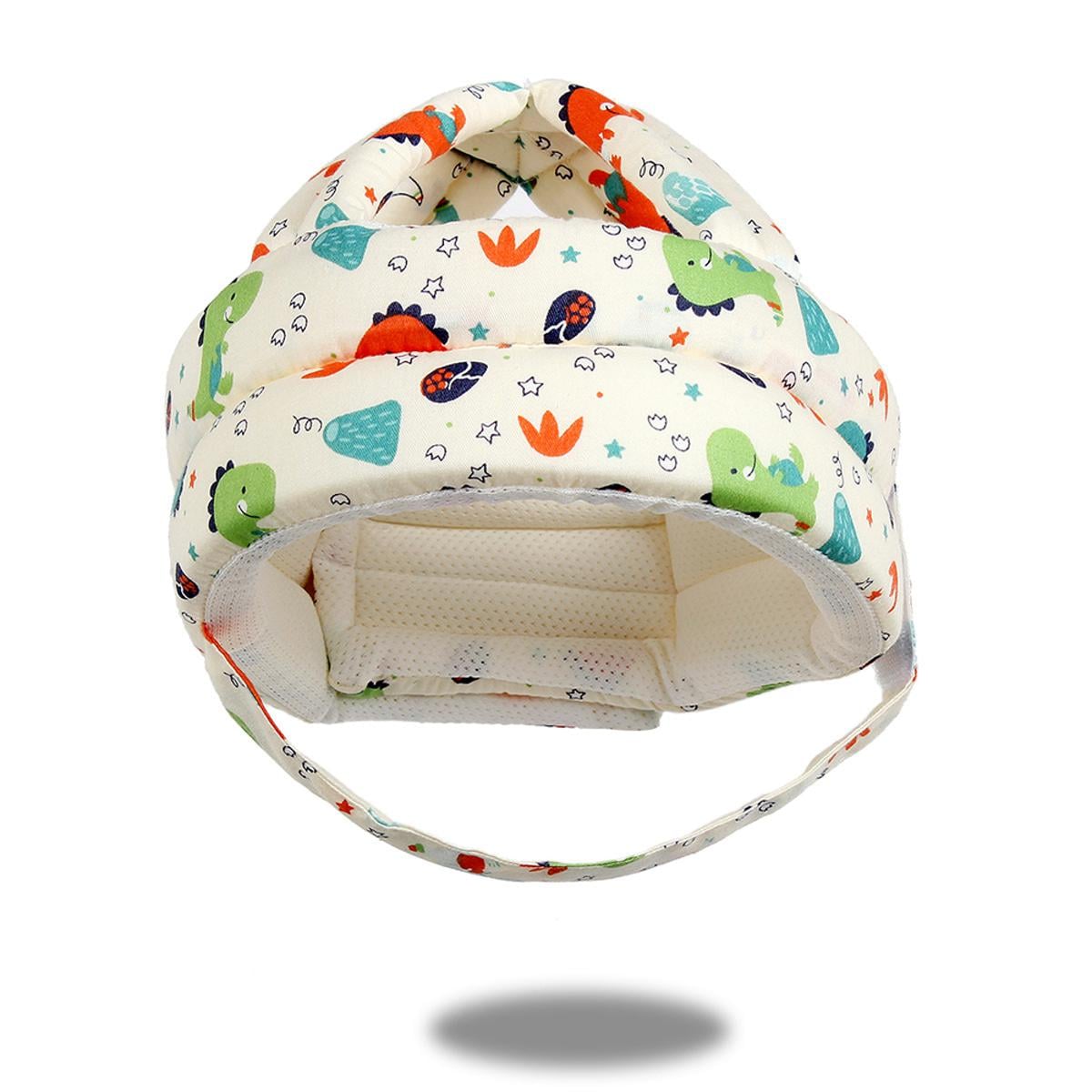 Picture of Toddler Walking Safety Helmet Head Protector Adjustable Baby Infant No Bumps Head Protector Cushion Bumper Bonnet Kids Anti-Fall Safety Cap Hat for Walking Crawling Playing, 6-36 M - Multicolor