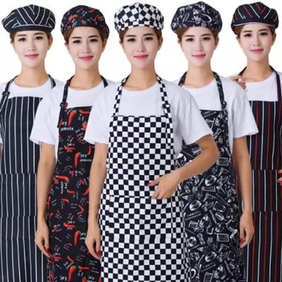 Picture of Kitchen new print apron water proof hi quality product man woman use cooking apron - Multicolor