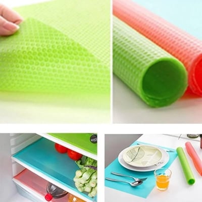Picture of 1 Pcs Washable Refrigerator Mat Waterproof Fridge Mate Drawer Matt - Multicolor