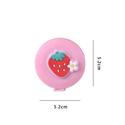 Picture of Mini Tape Meter Tape Tailor Ruler Keychain Measuring Tape Clothing Size Tape Measure Portable Sewing Tools Accessoriess - Multicolor