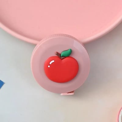 Picture of Mini Tape Meter Tape Tailor Ruler Keychain Measuring Tape Clothing Size Tape Measure Portable Sewing Tools Accessoriess - Multicolor