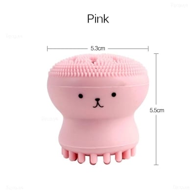 Picture of Silicone Facial Cleaning Brush For Limpiador Facial Octopus Shape Deep Pore Exfoliating Cleansing Face - Multicolor