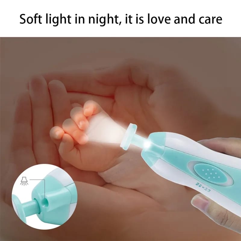 Picture of Electric Nail Trimmer for Baby Newborn Nail Trimmer Manicure Kit For Baby Baby Nail Trimmer Nail Care High Quality Baby Nail Trimmer Baby Care Set Electric Manicure Set Electric Nail Cutter for Baby - Multicolor