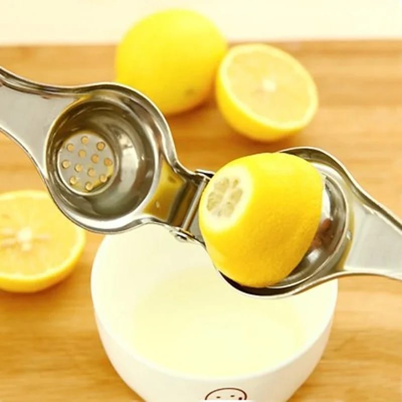 Picture of Stainless Steel Lemon Orange Lime Squeezer Juicer Hand Press Manual Lemon Squeezer - Silver
