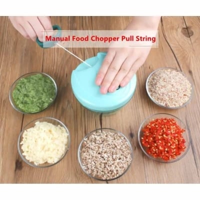 Picture of Hand Manual Blander Garlic Cutter Blender Vegetable Chopper Meat Grinder Mincer Pengisar Tarik Tangan Mini