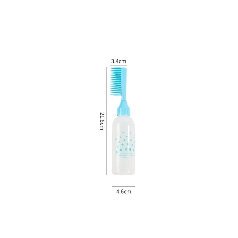 Picture of 60oz Plastic Hair Dye Refillable Bottle Empty Applicator Comb Dispensing Salon Hair Coloring Hairdressing Styling Tools - Multicolor