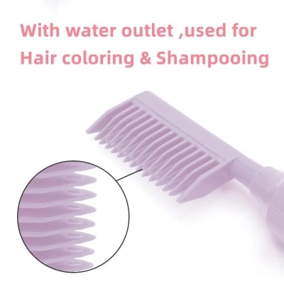 Picture of 60oz Plastic Hair Dye Refillable Bottle Empty Applicator Comb Dispensing Salon Hair Coloring Hairdressing Styling Tools - Multicolor