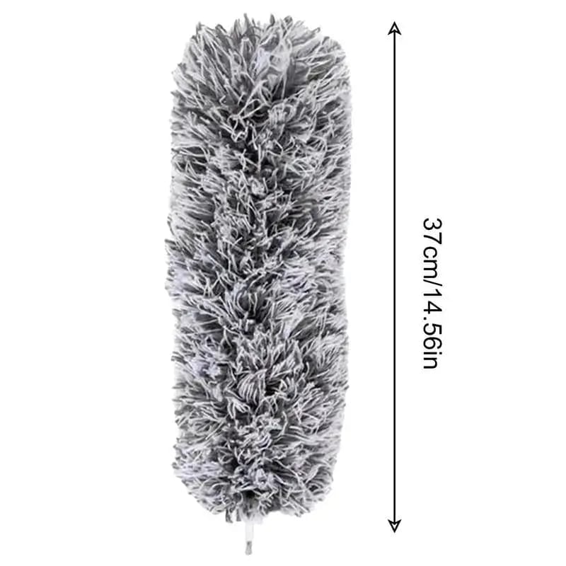 Picture of Microfiber Duster Cleaner Brush Long Extendable Dusters Telescopic Catcher Mites Gap Dust Removal Dusters Home Cleaning Tools-9.5 feet - Light Ash