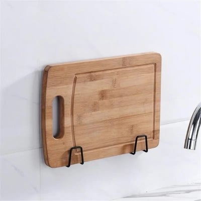 Picture of Kitchen Stainless 1Pcs Steel Sink Sponges Holder Self Adhesive Drain Drying Rack Kitchen Wall Hooks Accessories Storage Organizer - Silver