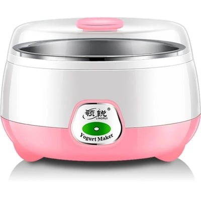 Picture of Automatic Stainless Steel - ABS + PP - 220-240V - 15W - 1L Capacity - On/Off Switch - Light Indicator - 7-9 Hours Preparation Time - Doi Yogurt Maker - Multicolor