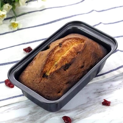 Picture of 2 Pcs - 6 Cups Cupcake Tray - Loaf Pans- Nonstick Brownie Cake Pan- Carbon Steel Bakeware For Oven Baking Muffin Tray Tool Mold - Black