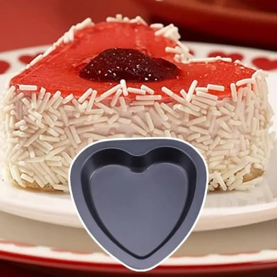 Picture of Non Stick Love Shape Cake Pan Bread Mold-8 inche - Black