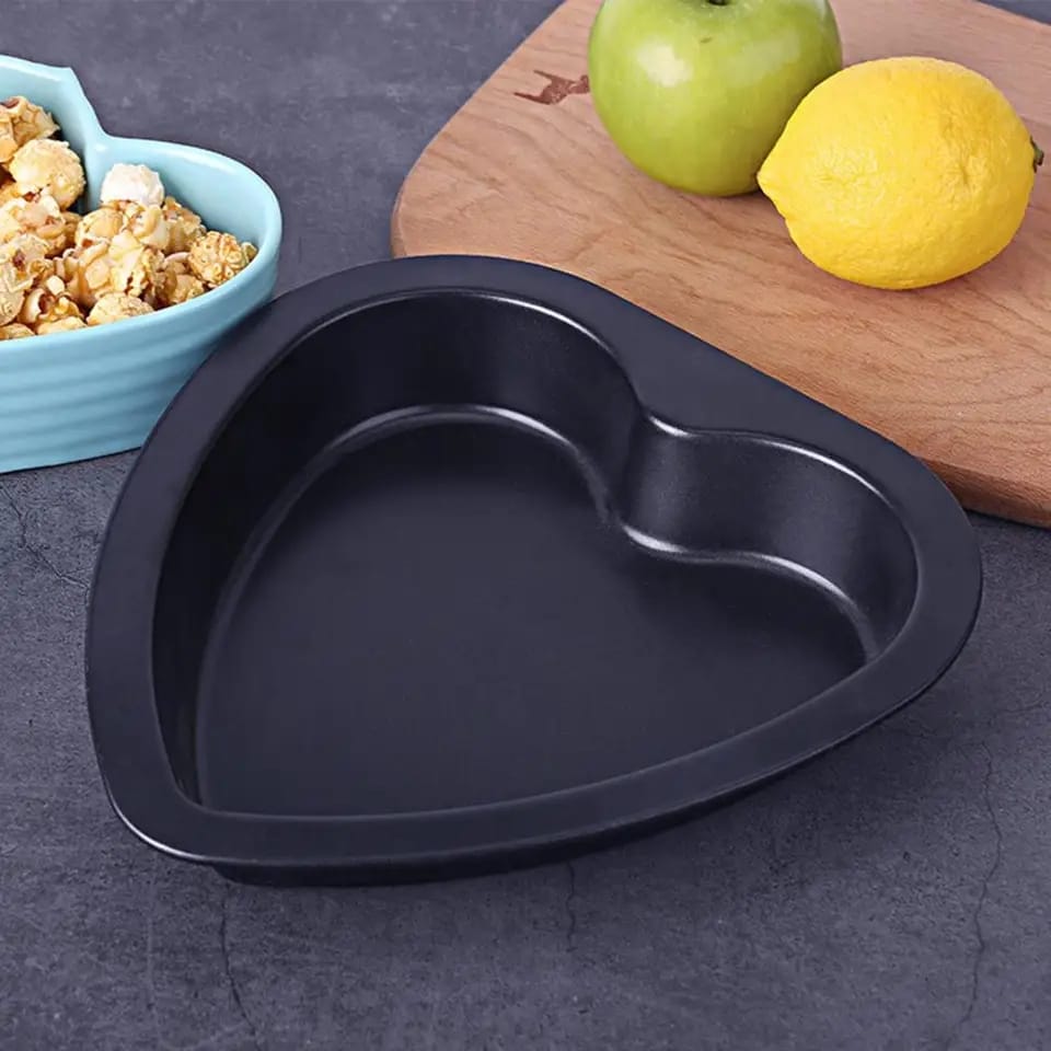 Picture of Non Stick Love Shape Cake Pan Bread Mold-8 inche - Black
