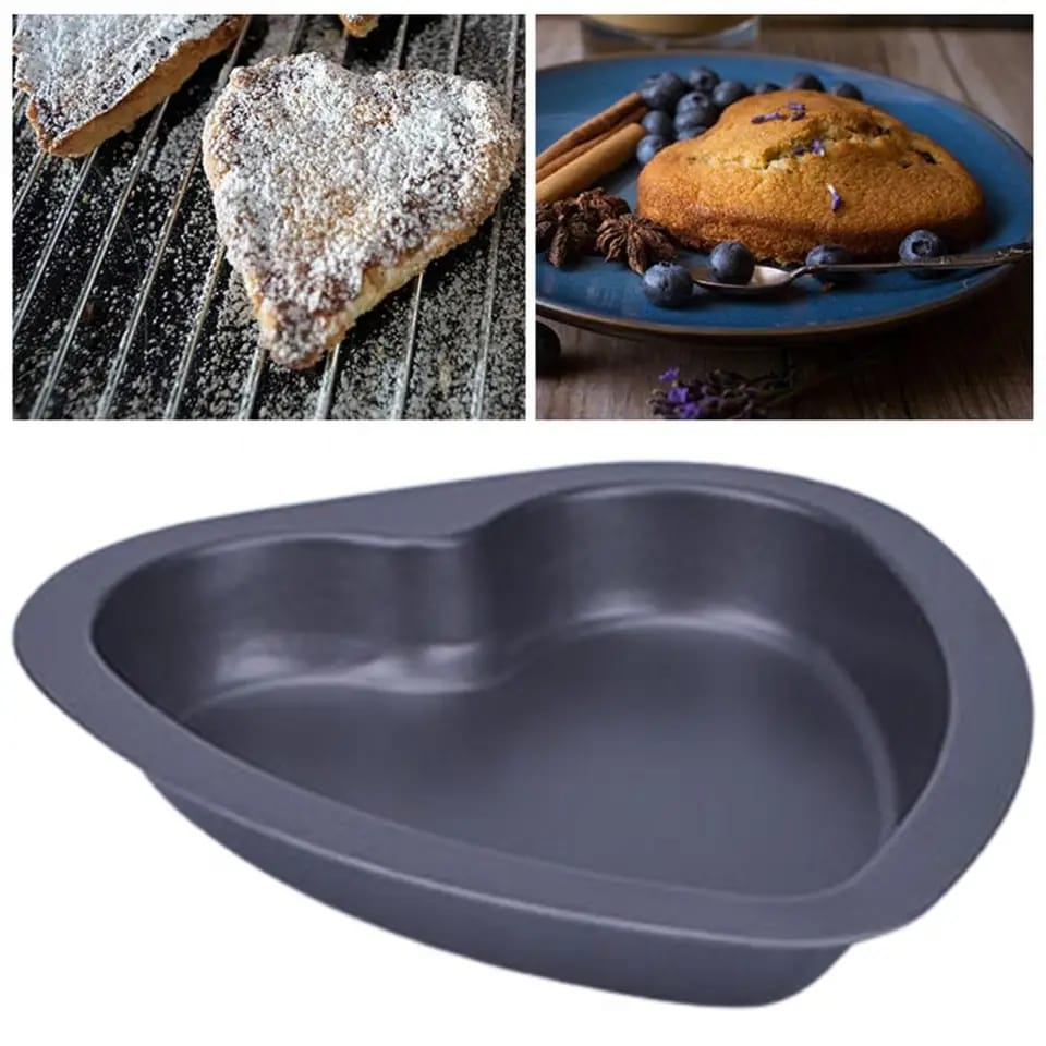 Picture of Non Stick Love Shape Cake Pan Bread Mold-8 inche - Black