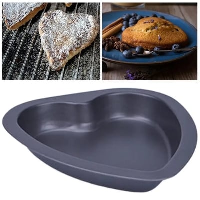 Picture of Non Stick Love Shape Cake Pan Bread Mold-8 inche - Black