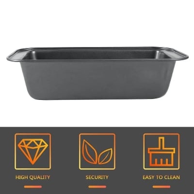Picture of Cake Mold/Non Stick Cake Pan Bread Mold - Black 10 Inch - Cake Decoration Tools - Black