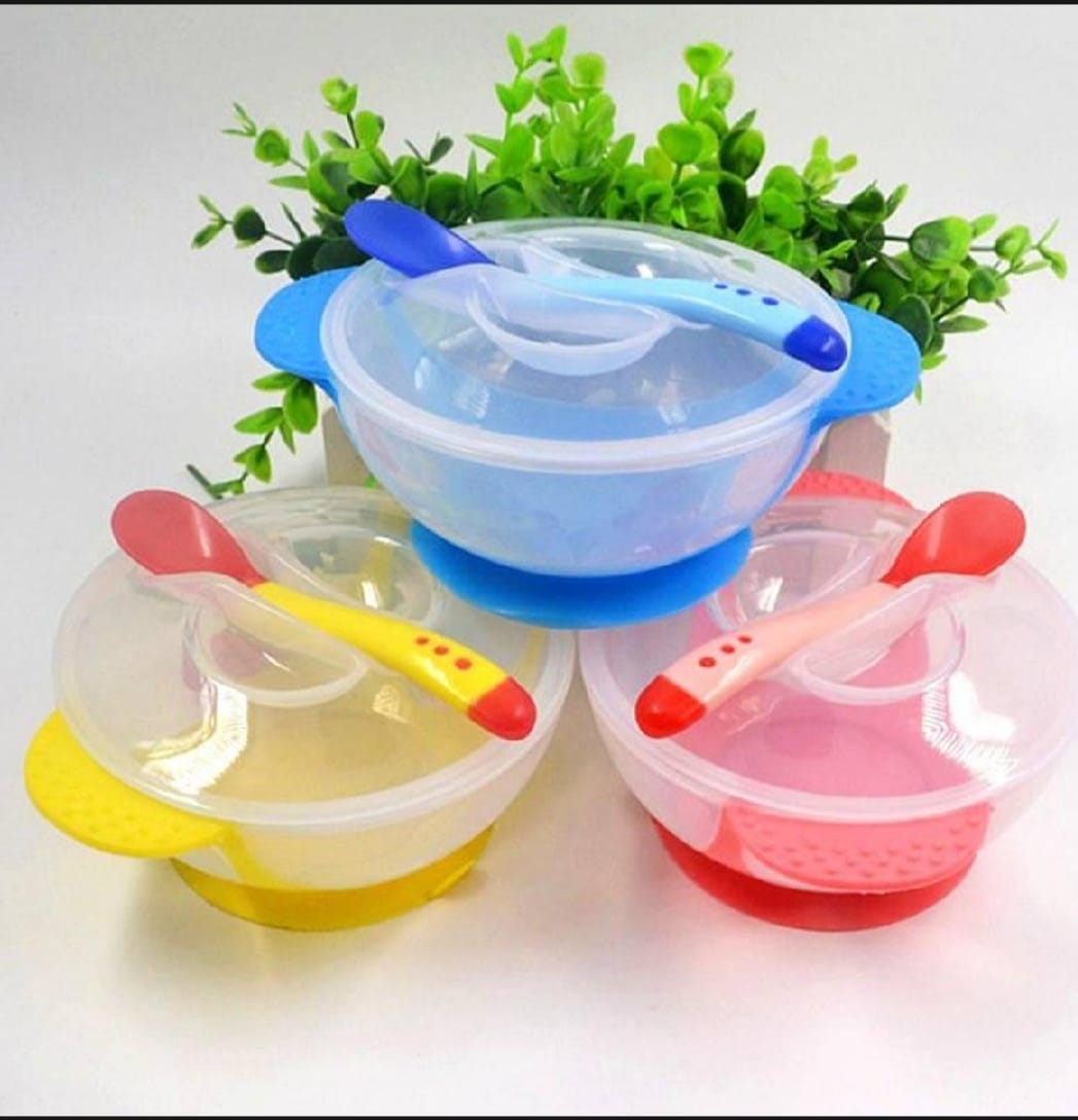 Picture of 7-piece baby feeding set with essential accessories Includes a Mash Bati,Soup Bati,Fruit Pecifer,Bati Bibes,Chamos Fider,Mam Pot & Finger Brush - Multicolor