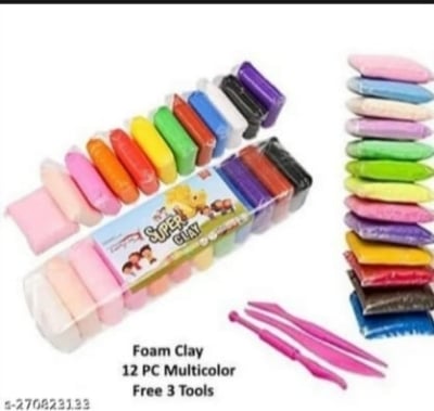 Picture of 12 Colors Soft Super Light Clay Modeling Air Dry Clay For DIY Handmade Toys - Multicolor