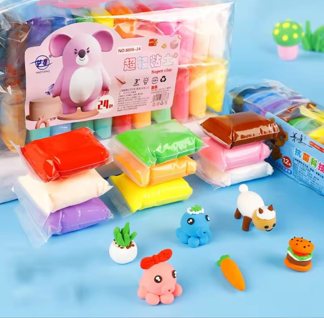 Picture of 12 Colors Soft Super Light Clay Modeling Air Dry Clay For DIY Handmade Toys - Multicolor