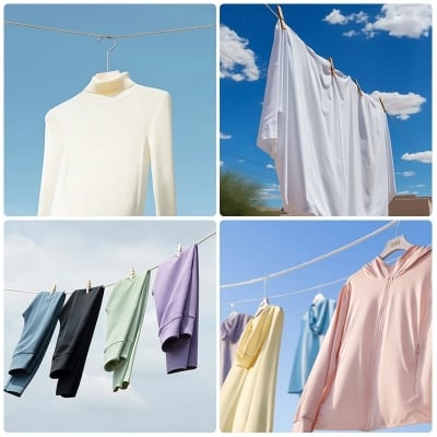 Picture of 20 meter Clothesline rope, tear free and windproof elasting rope - Multicolor