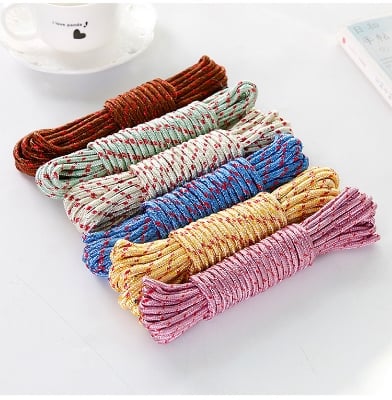 Picture of 20 meter Clothesline rope, tear free and windproof elasting rope - Multicolor