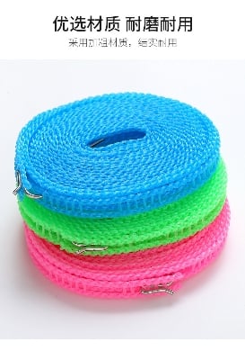 Picture of Anti Slip Clothsline/ Cloth Hanging Rope 5 meter - Hanger - cloth hanger - Multicolor