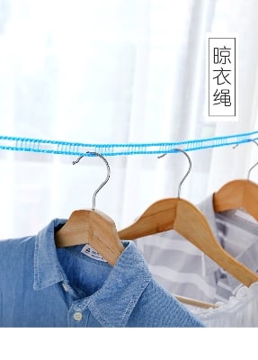 Picture of Anti Slip Clothsline/ Cloth Hanging Rope 5 meter - Hanger - cloth hanger - Multicolor