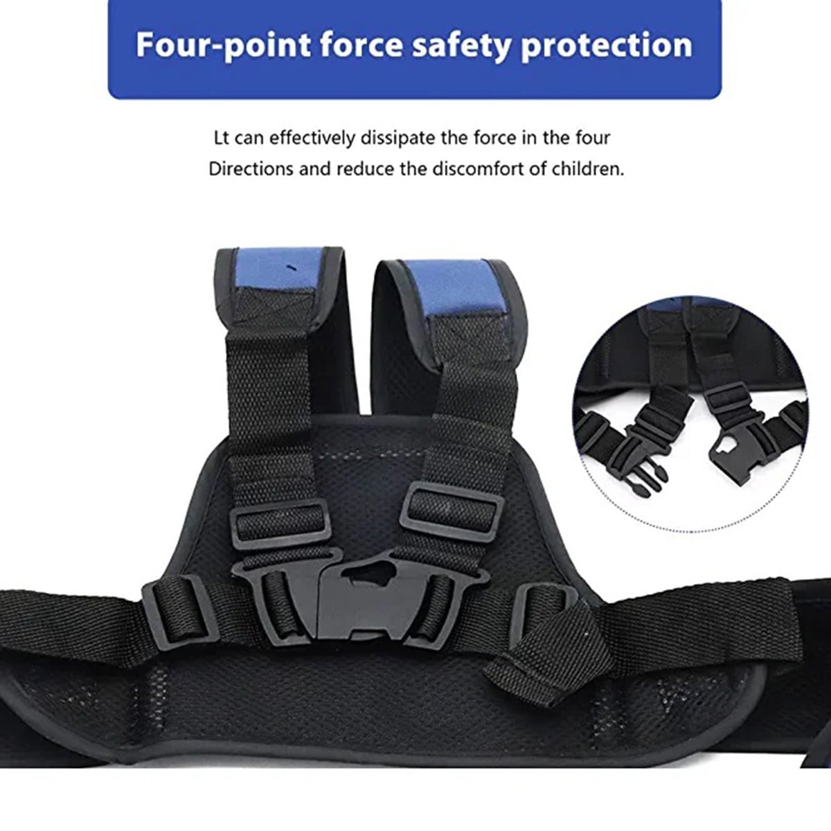 Picture of Baby Bike Safety Seat Bag / Front-Mounted Child Bike Carrier with Harness