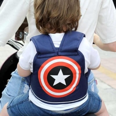 Picture of Baby Bike Safety Seat Bag / Front-Mounted Child Bike Carrier with Harness