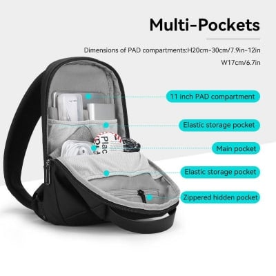 Picture of Mark Ryden Urban Tech Sling Bag - Black