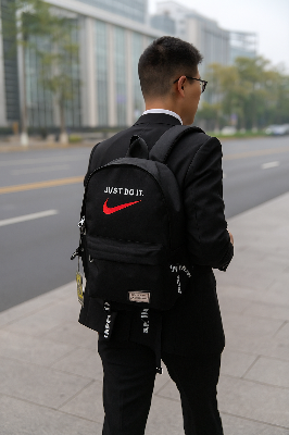 Picture of Nike “Just Do It” Black Backpack – Stylish & Durable Everyday Bag - Black