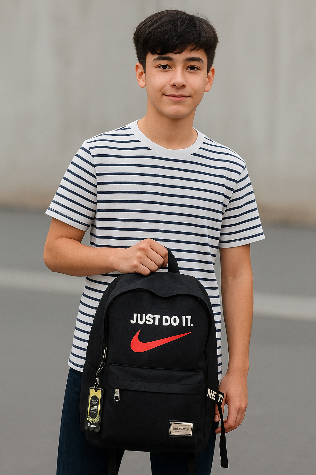 Picture of Nike “Just Do It” Black Backpack – Stylish & Durable Everyday Bag - Black