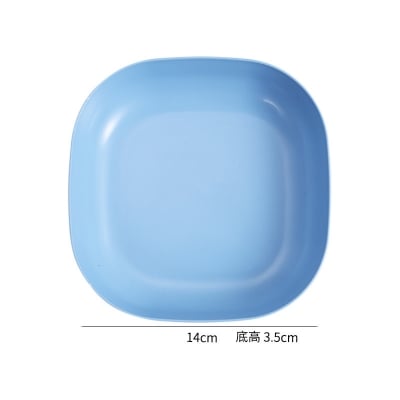 Picture of Plastic Bone Storage Tray Set of 10 Bone Spitting Plates with Stand Simple Straw Design for Candy Fruit Cookies for Snacks - Multicolor