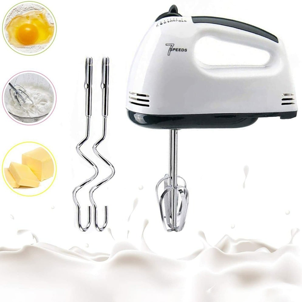 Picture of Scarlett HE-1337 - Electric Egg Beater and Mixer for Cake Cream - White - Whisk, Mix, and Blend with Ease - White